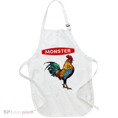 Monster Cock Gift Funny Big Dick Energy Gift Full-Length Apron With Pockets