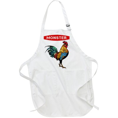 Monster Cock Gift Funny Big Dick Energy Gift Full-Length Apron With Pockets