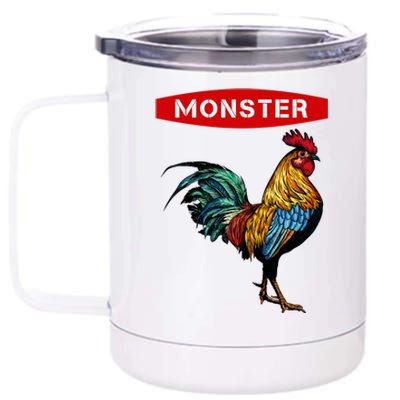 Monster Cock Gift Funny Big Dick Energy Gift 12 oz Stainless Steel Tumbler Cup