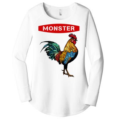 Monster Cock Gift Funny Big Dick Energy Gift Women's Perfect Tri Tunic Long Sleeve Shirt