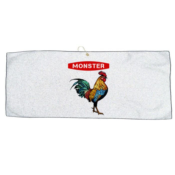 Monster Cock Gift Funny Big Dick Energy Gift Large Microfiber Waffle Golf Towel