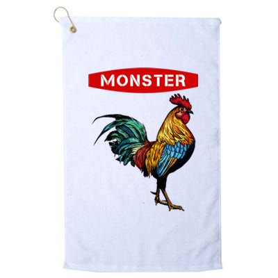 Monster Cock Gift Funny Big Dick Energy Gift Platinum Collection Golf Towel