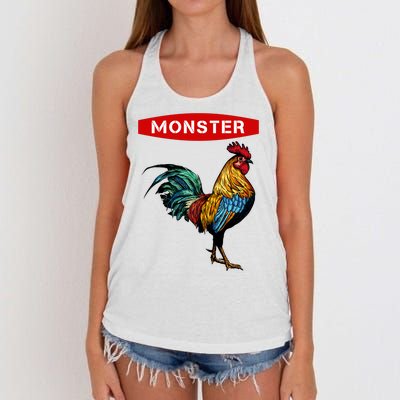 Monster Cock Gift Funny Big Dick Energy Gift Women's Knotted Racerback Tank