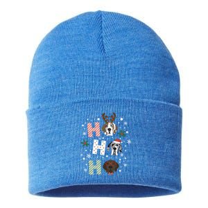 Merry Christmas Great Dane Dog Xmas Reindeer Santa Hat Ho Ho Meaningful Gift Sustainable Knit Beanie