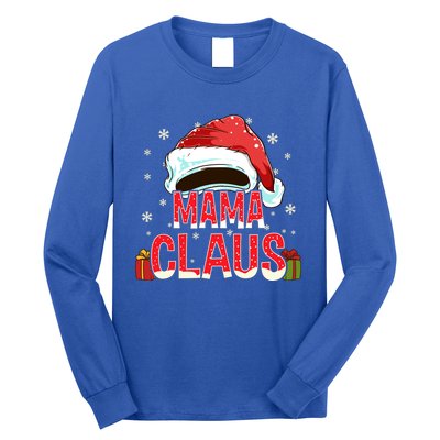 Mama Claus Group Funny Gift Matching Family Christmas Meaningful Gift Long Sleeve Shirt