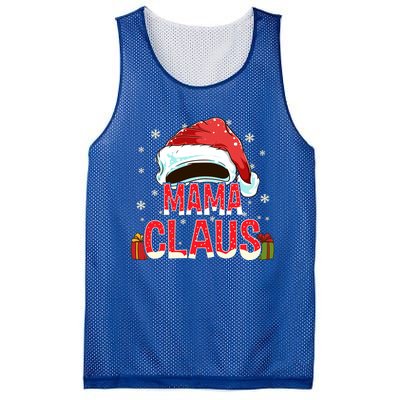 Mama Claus Group Funny Gift Matching Family Christmas Meaningful Gift Mesh Reversible Basketball Jersey Tank