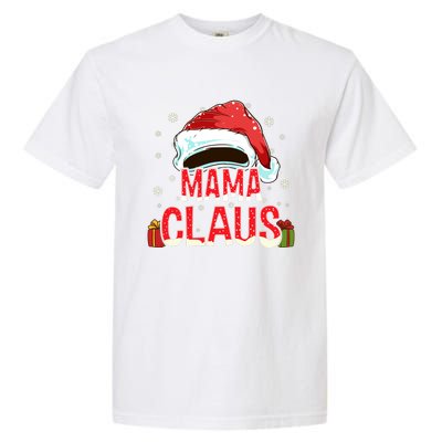 Mama Claus Group Funny Gift Matching Family Christmas Meaningful Gift Garment-Dyed Heavyweight T-Shirt