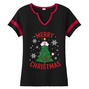 Merry Christmas Gift Ladies Halftime Notch Neck Tee