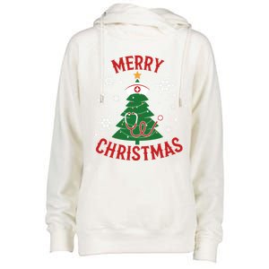 Merry Christmas Gift Womens Funnel Neck Pullover Hood