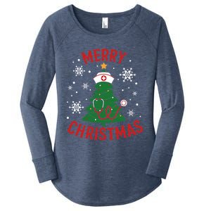 Merry Christmas Gift Women's Perfect Tri Tunic Long Sleeve Shirt