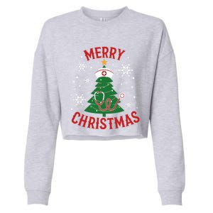 Merry Christmas Gift Cropped Pullover Crew