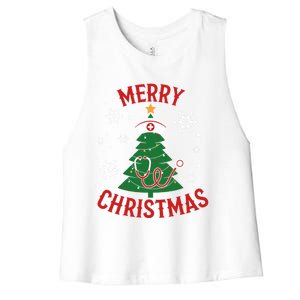 Merry Christmas Gift Women's Racerback Cropped Tank