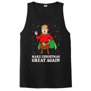 Make Christmas Great Again Ugly Xmas Donald Trump Parody PosiCharge Competitor Tank