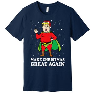 Make Christmas Great Again Ugly Xmas Donald Trump Parody Premium T-Shirt