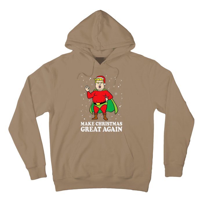 Make Christmas Great Again Ugly Xmas Donald Trump Parody Hoodie