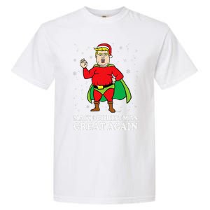 Make Christmas Great Again Ugly Xmas Donald Trump Parody Garment-Dyed Heavyweight T-Shirt