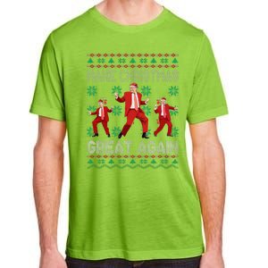 Make Christmas Great Again Santa Trump Dance Ugly Sweater Adult ChromaSoft Performance T-Shirt