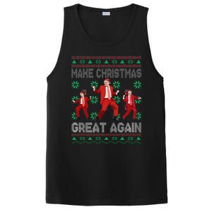 Make Christmas Great Again Santa Trump Dance Ugly Sweater PosiCharge Competitor Tank