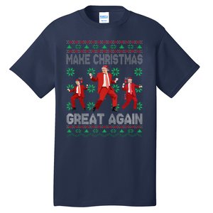 Make Christmas Great Again Santa Trump Dance Ugly Sweater Tall T-Shirt