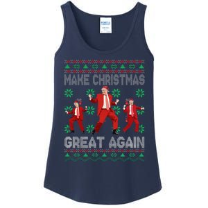 Make Christmas Great Again Santa Trump Dance Ugly Sweater Ladies Essential Tank