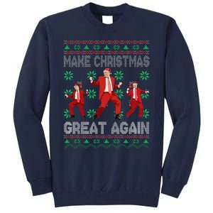 Make Christmas Great Again Santa Trump Dance Ugly Sweater Tall Sweatshirt