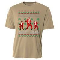 Make Christmas Great Again Santa Trump Dance Ugly Sweater Cooling Performance Crew T-Shirt