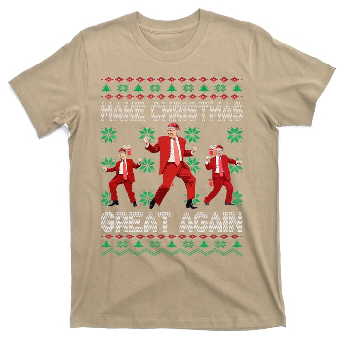 Make Christmas Great Again Santa Trump Dance Ugly Sweater T-Shirt