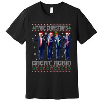 Make Christmas Great Again Ugly Sweaters Trump Dance Santa Premium T-Shirt