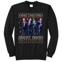 Make Christmas Great Again Ugly Sweaters Trump Dance Santa Tall Sweatshirt