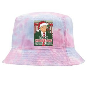 Make Christmas Great Again Trump Santa Trump Christmas Tie-Dyed Bucket Hat