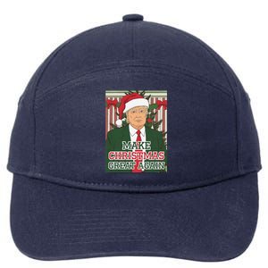 Make Christmas Great Again Trump Santa Trump Christmas 7-Panel Snapback Hat