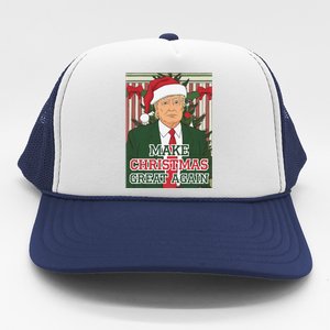 Make Christmas Great Again Trump Santa Trump Christmas Trucker Hat