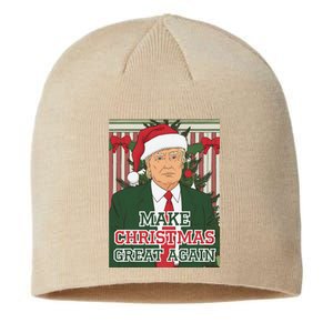 Make Christmas Great Again Trump Santa Trump Christmas Sustainable Beanie