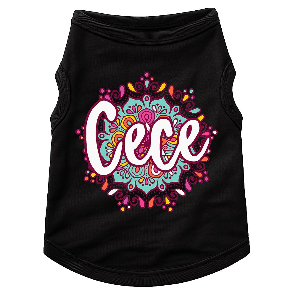 Mandala Cece  Grandma Christmas Birthday Mothers Day Doggie Tank
