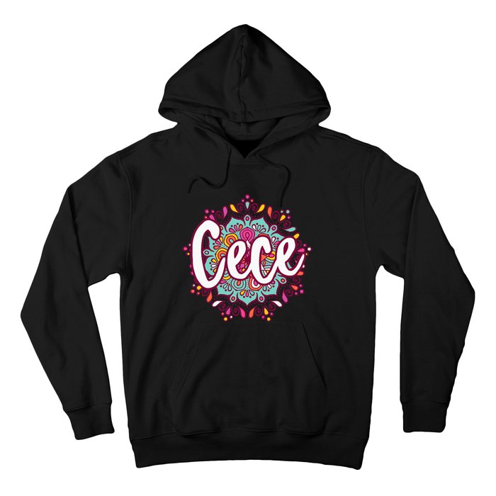 Mandala Cece  Grandma Christmas Birthday Mothers Day Hoodie