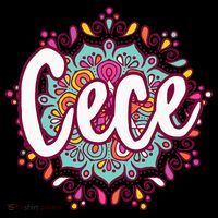 Mandala Cece  Grandma Christmas Birthday Mothers Day T-Shirt
