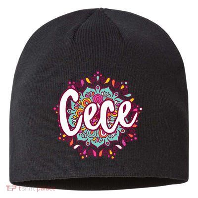 Mandala Cece  Grandma Christmas Birthday Mothers Day Sustainable Beanie