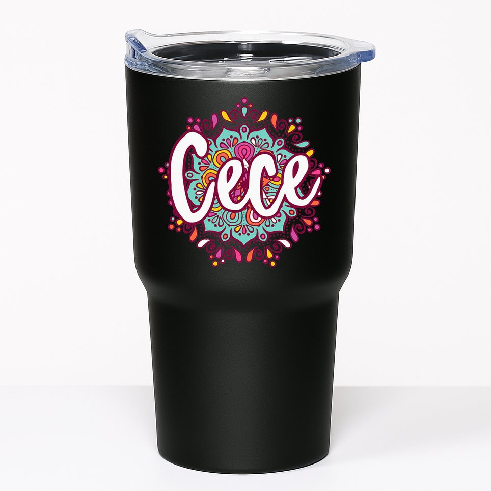 Mandala Cece  Grandma Christmas Birthday Mothers Day Tumbler