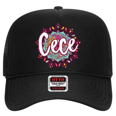 Mandala Cece  Grandma Christmas Birthday Mothers Day Trucker Hat