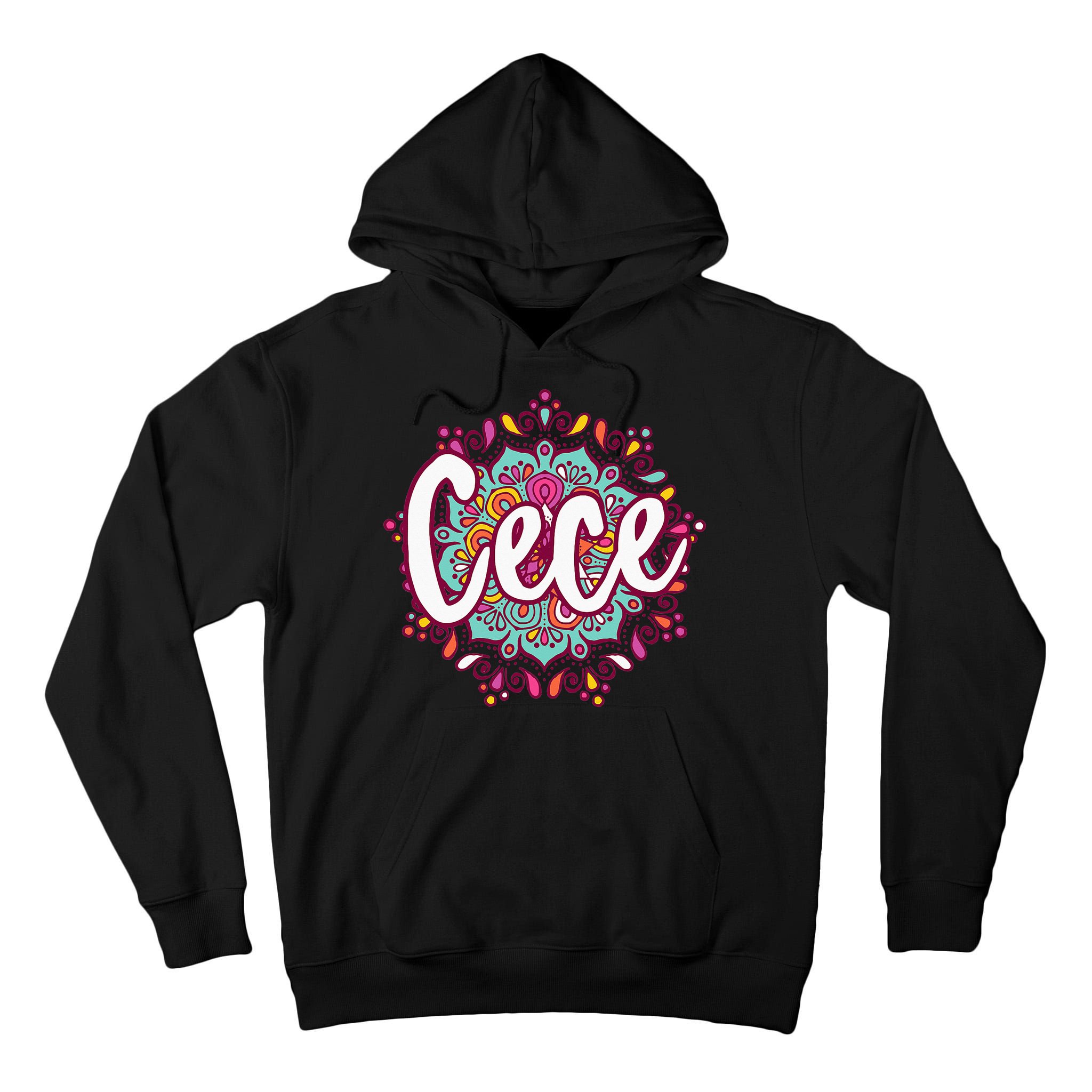 Mandala Cece  Grandma Christmas Birthday Mothers Day Tall Hoodie