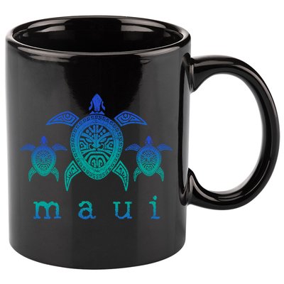 Maui Cool Gift Hawaii Sea Turtles Hawaiian Scuba Diving Souvenir Funny Gift 11oz C Handle Ceramic Mug
