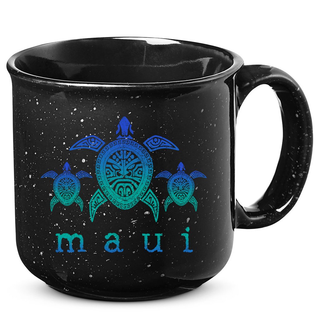 Maui Cool Gift Hawaii Sea Turtles Hawaiian Scuba Diving Souvenir Funny Gift 15oz Campfire Ceramic Mug