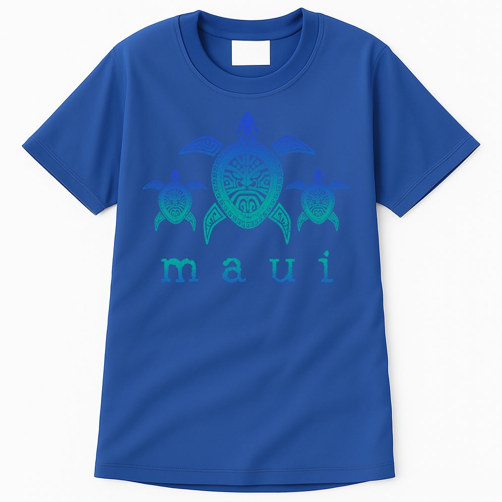 Maui Cool Gift Hawaii Sea Turtles Hawaiian Scuba Diving Souvenir Funny Gift Tall T-Shirt
