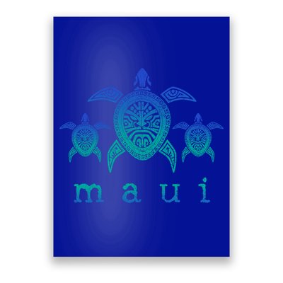 Maui Cool Gift Hawaii Sea Turtles Hawaiian Scuba Diving Souvenir Funny Gift Poster
