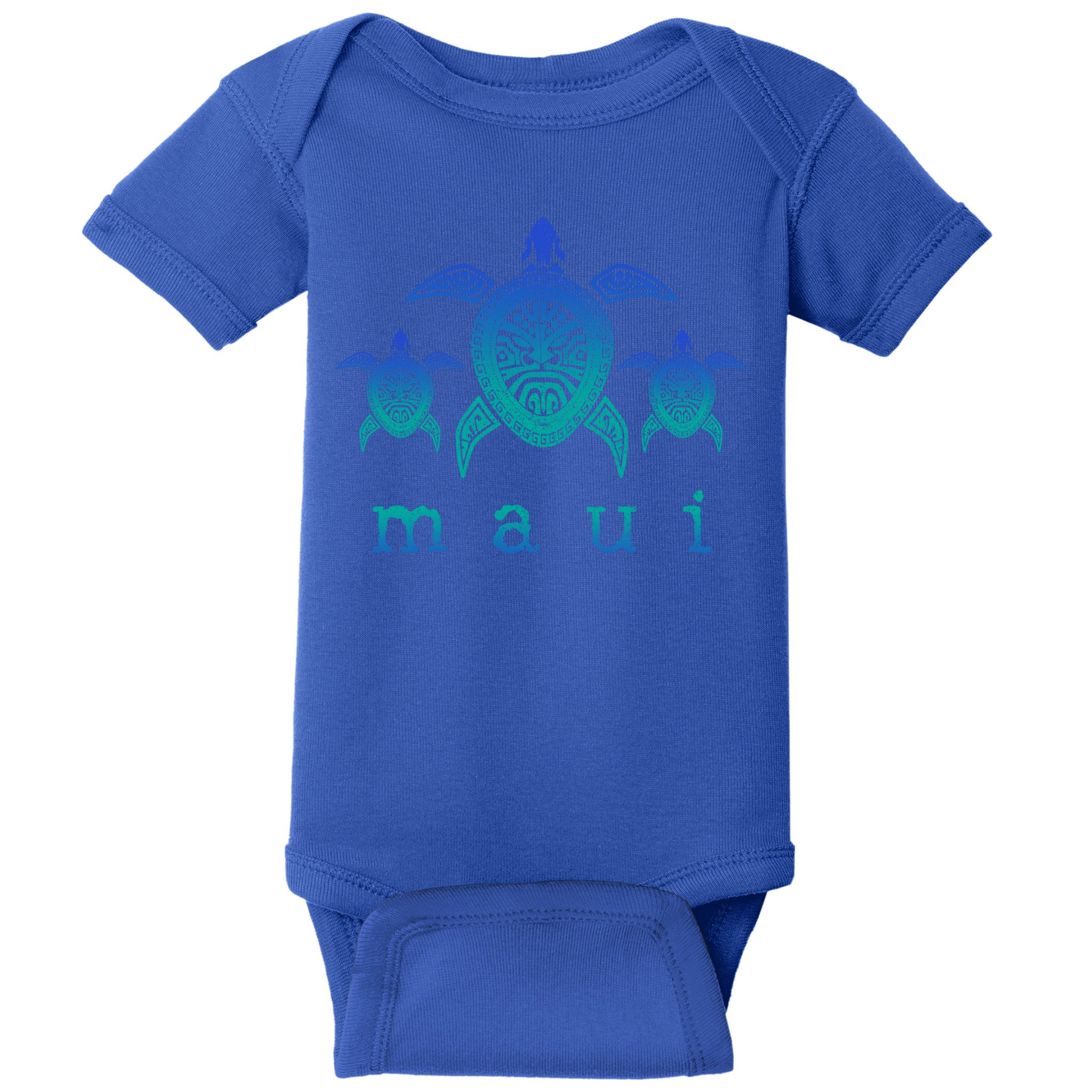 Maui Cool Gift Hawaii Sea Turtles Hawaiian Scuba Diving Souvenir Funny Gift Baby Bodysuit