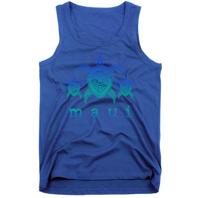 Maui Cool Gift Hawaii Sea Turtles Hawaiian Scuba Diving Souvenir Funny Gift Tank Top