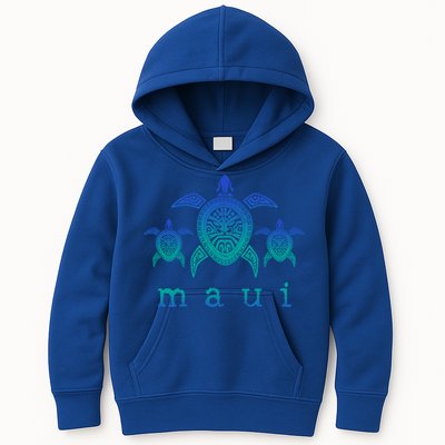 Maui Cool Gift Hawaii Sea Turtles Hawaiian Scuba Diving Souvenir Funny Gift Kids Hoodie