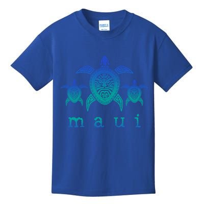 Maui Cool Gift Hawaii Sea Turtles Hawaiian Scuba Diving Souvenir Funny Gift Kids T-Shirt