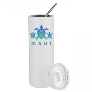 Maui Cool Gift Hawaii Sea Turtles Hawaiian Scuba Diving Souvenir Funny Gift Stainless Steel Tumbler