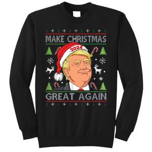 Make Christmas Great Again Ugly Funny Trump 2024 Sweatshirt